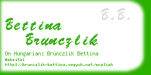 bettina brunczlik business card